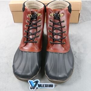 Sperry Avenue Duck Boots Men’s 10 Brown Leather Waterproof NEW/Other